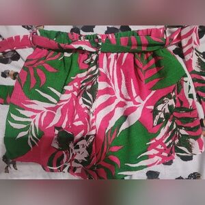 CARAMELA "Zara" palm print shorts